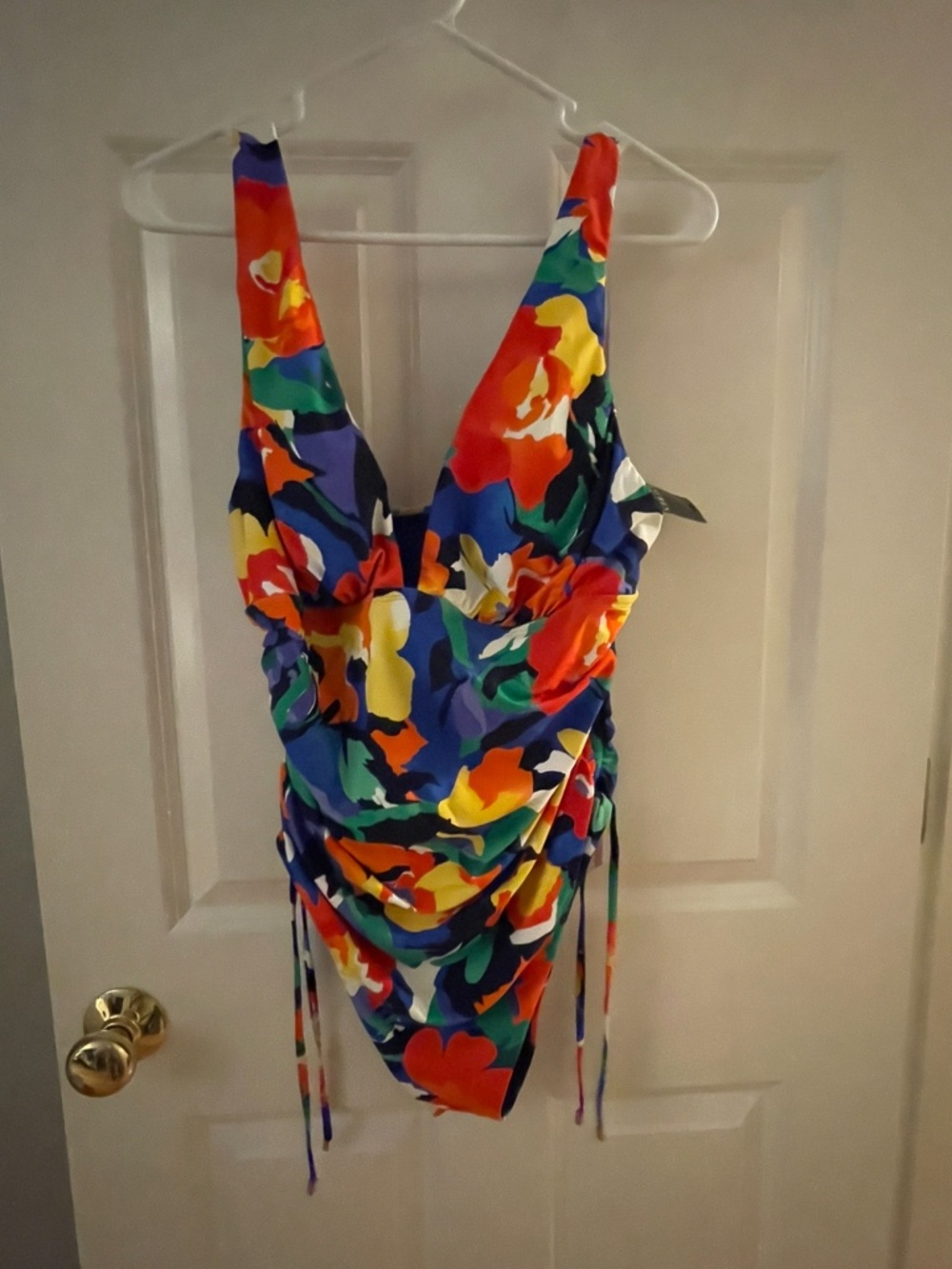 New, Lauren RALPH LAUREN Swimsuit with tag and liner.